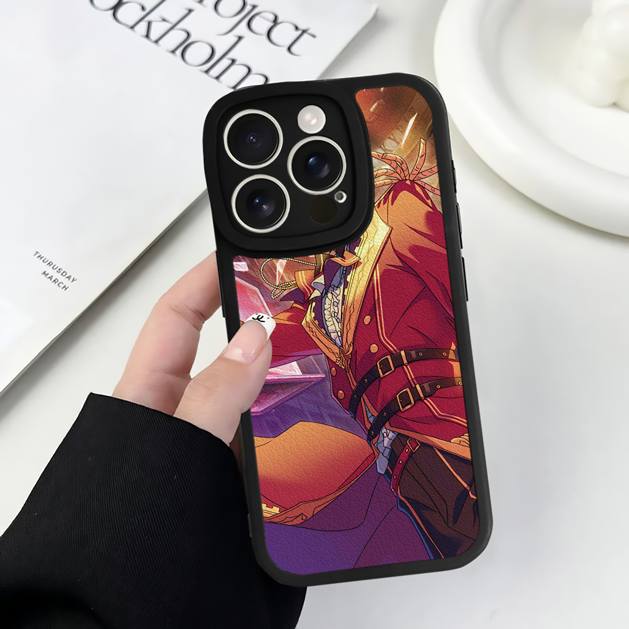（画像用） あんさんぶるスターズ! Ensemble Stars 【iPhone 16シリーズ対応】シリコンスマホケース（レザー調） 材質：シリコン